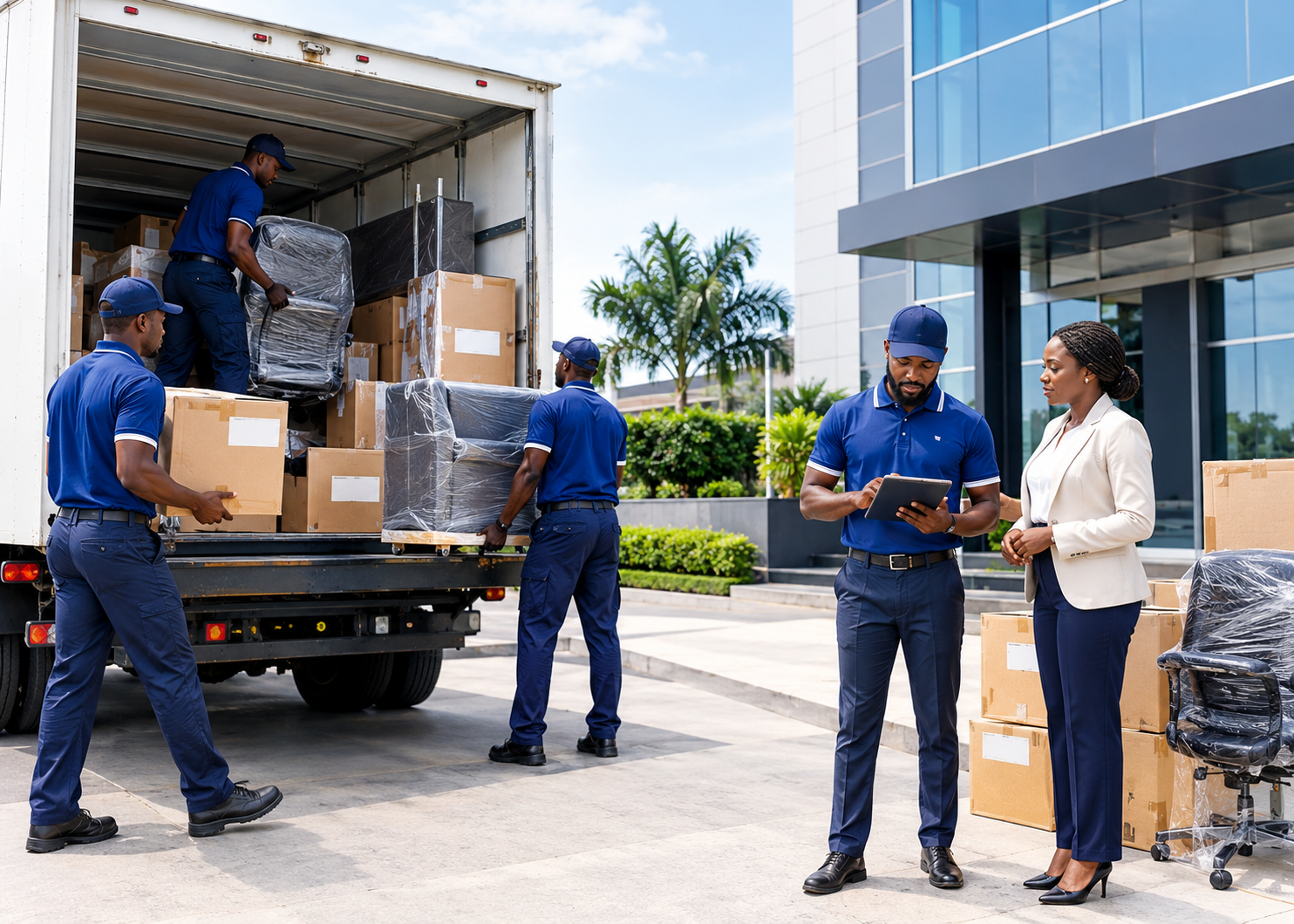 HGL team coordinating equipment and storage